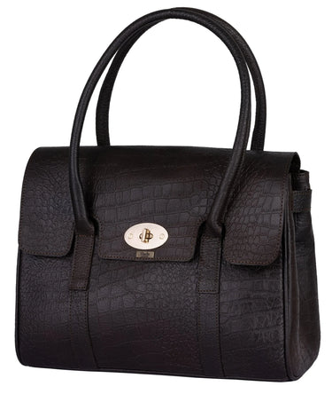Falkirk Crocodile Embossed Womens Leather Handbags -